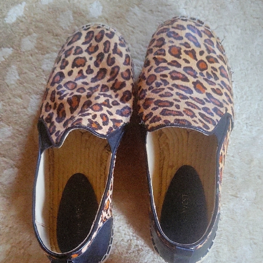 Nine West Leopard Print Espadrilles